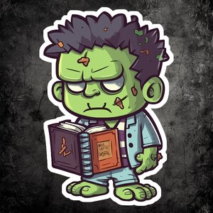 Cute Frankenstein Monster Sticker
