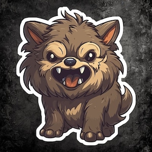 Cute Werewolf Sticker | Halloween