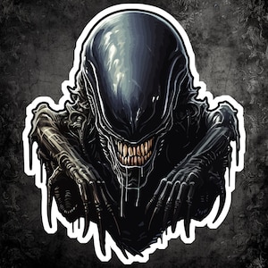 Halloween Xenomorph Sticker - Creep Out Your Space