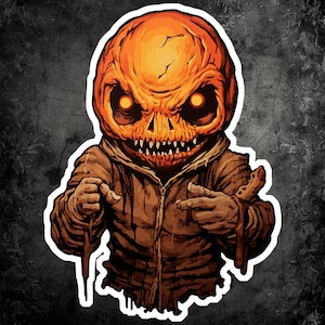 Sam Trick &#39;r Treat Aufkleber - Kultiger Vinyl Aufkleber für Halloween-Enthusiasten