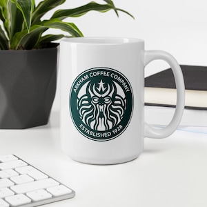 Arkham Coffee Company Mug: Lovecraft Cthulhu Inspired Ceramic Brew Holder