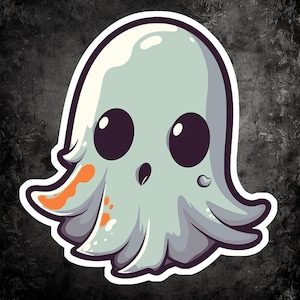 Cute Halloween Ghost Sticker