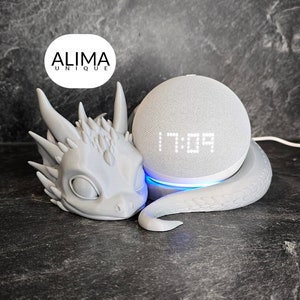ONLY STL Original lying baby dragon - compatible with Alexa Dot 5