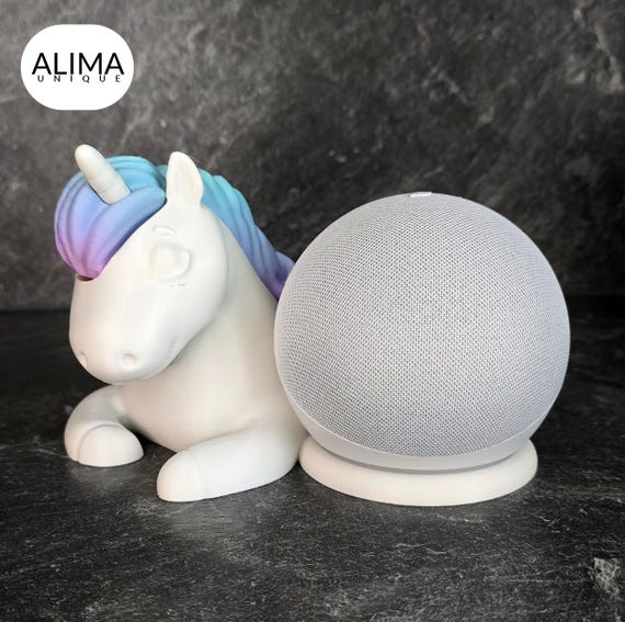 Sleeping Unicorn Alexa Dot ONLY STL for 3D Printer Canada