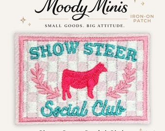 Show Steer Social Club Embroidered Patch