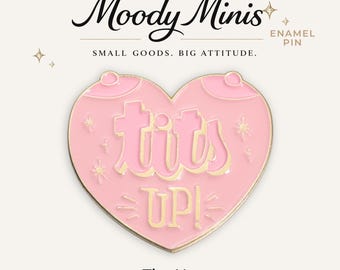Tits Up Enamel Pin