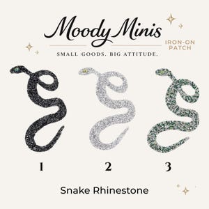 Snake Rhinestone Patch- Rts
