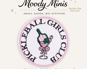 Pickleball Girls Club Embroidered Patch