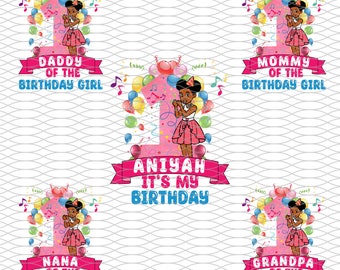 1st Birthday (ONLY) Customized Family Banner - Digitial Files Only | Up to 5 family members