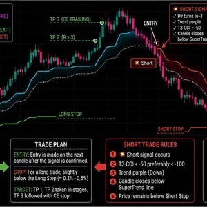 PremiumTrend Forex TradingView Indicator – SuperTrend, T3-CCI Signals (Digital Download) image 2