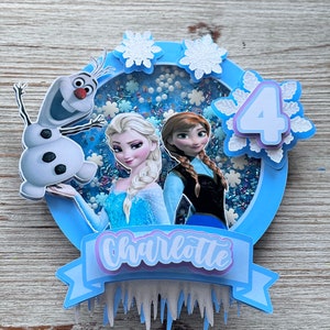 Frozen Inspired cake topper / Frozen inspired centerpiece/ Birthday party decorations