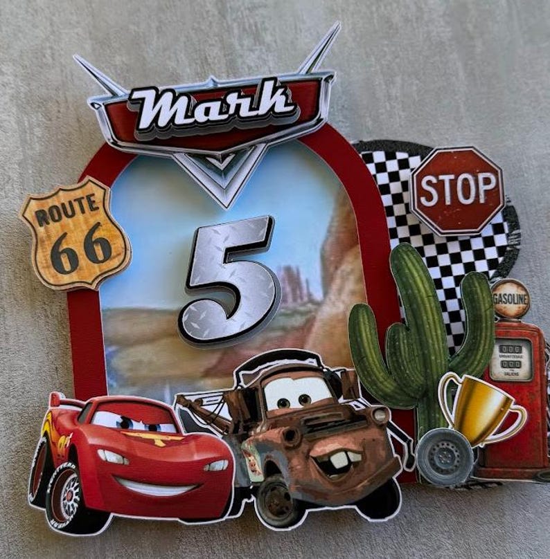 Race Car Cake Topper I Cars Topper - Cars Birthday - Cars Cake - Cars ...