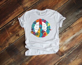T-Shirt, Unisex Softstyle T-Shirt, Peace sign, Soft tee, 100 Cotton