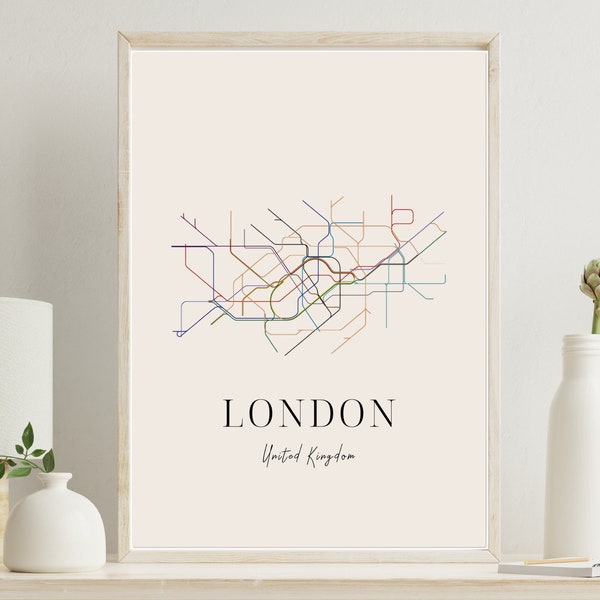 Underground Map Etsy UK