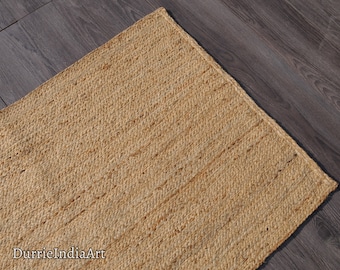 Tappeto in juta intrecciato a mano - Fibra naturale, arredamento boho