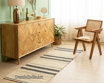 2x5,2x6,2x10,2x20 Ft Striped Handmade Tufted Hemp Area Rug Hemp Jute Runner Rug hand loomed Rug