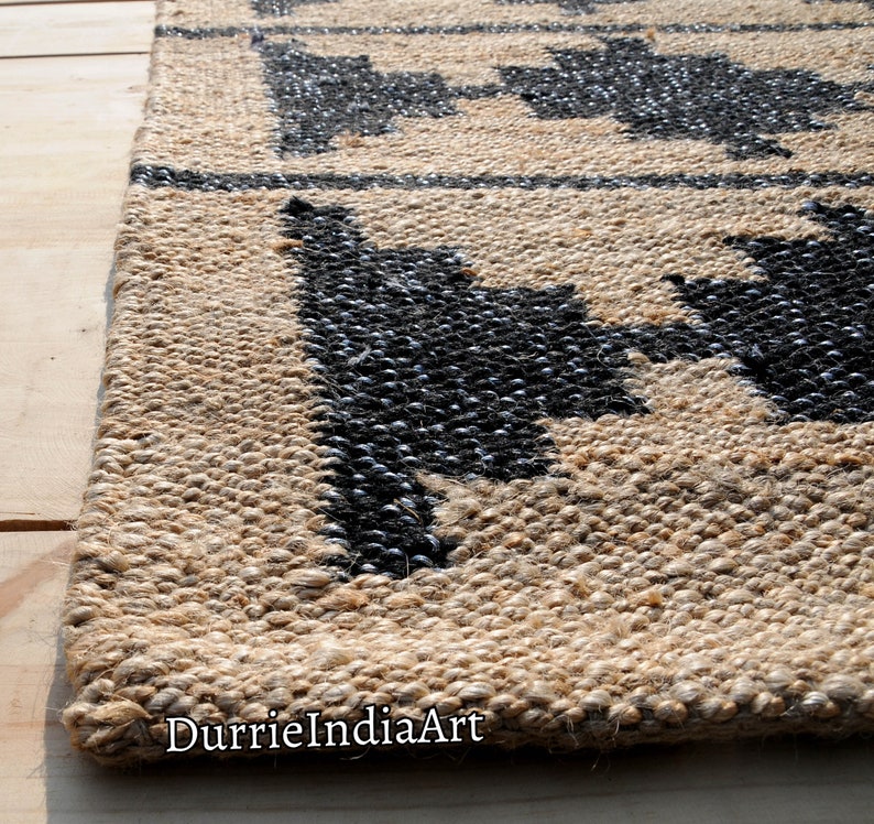 Handmade Rug-Natural Jute Runner Rug Hallway Rug Stair Rug Custom Size Rug Kitchen Rug Handwoven Rug Vintage Rug Bohemian Rug Area Hemp Rug