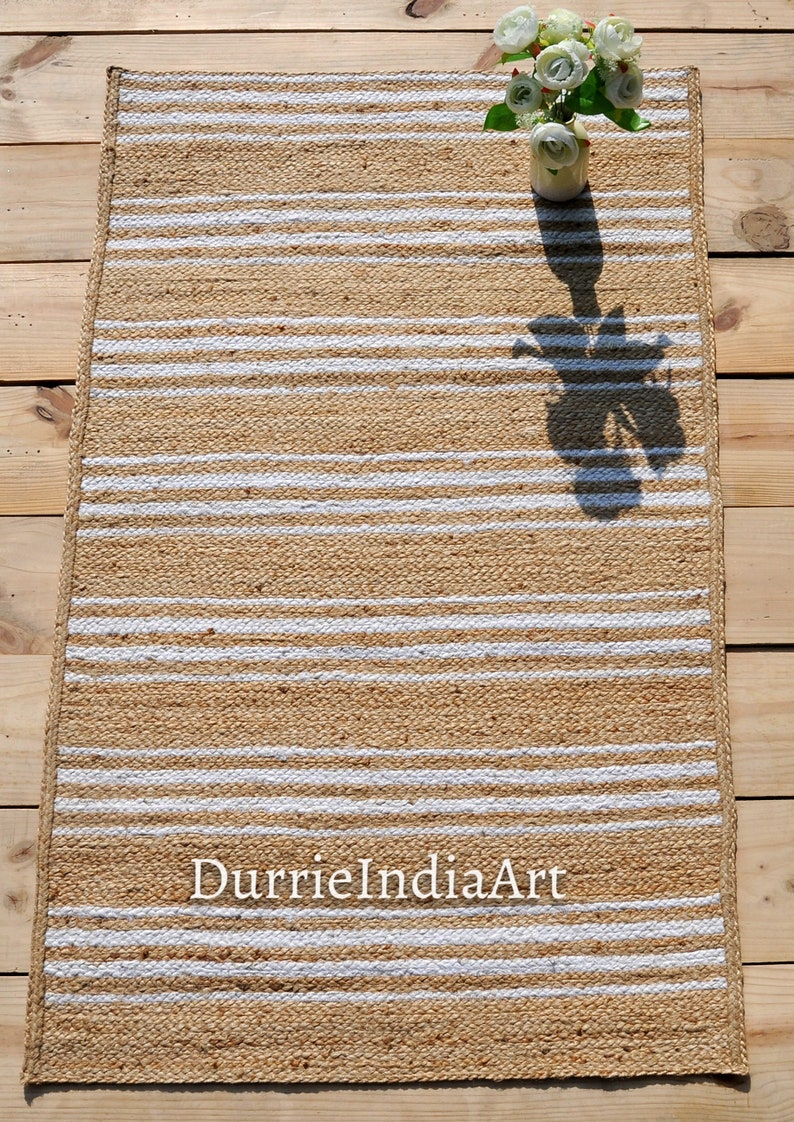 Area Rug 8x10, Jute Rug, Natural Fiber, Jute Runner, Braided Jute Rug, Handmade Jute Rug, Natural Fiber Rug, Boho Jute Rug, Jute Floor Mat