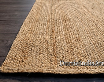 Handmade Jute Rug, Jute Braided Rug, Natural Rug, Bohemian Rug, Jute Area Rug, Jute Woven Rug , Large Area Rug, Eco Friendly Rug