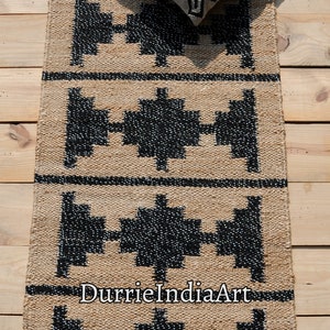 Handmade Rug-Natural Jute Runner Rug Hallway Rug Stair Rug Custom Size Rug Kitchen Rug Handwoven Rug Vintage Rug Bohemian Rug Area Hemp Rug