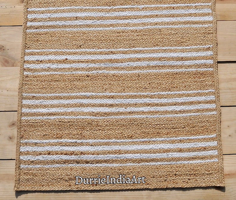 Area Rug 8x10, Jute Rug, Natural Fiber, Jute Runner, Braided Jute Rug, Handmade Jute Rug, Natural Fiber Rug, Boho Jute Rug, Jute Floor Mat