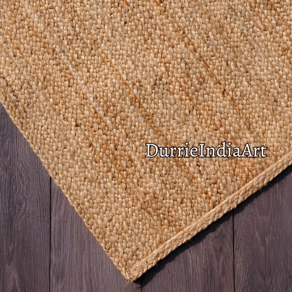 Natural jute Rug, Runner Rug, jute runner rug, Vintage Style Custom Size Hallway Entryway Kitchen Floor Laundry Carpet Runner Rug, Non Slip