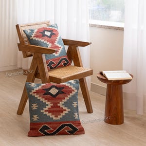 2 Set jute Vintage Kilim Pillow Home Décor Handwoven Turkish Pillow Moroccan Pillow Decorative Throw Pillow Kilim Cushion Cover Jute Pillow