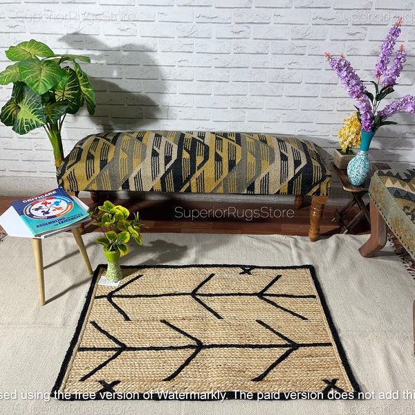 Jute Rug Rectangle Etsy