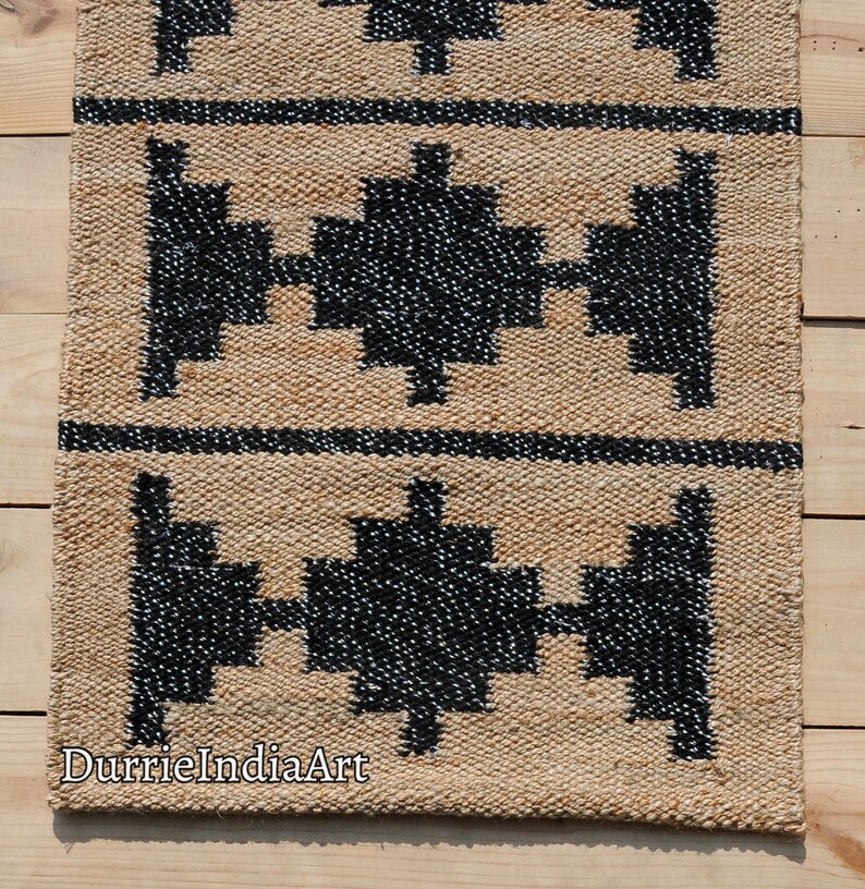 Handmade Rug-Natural Jute Runner Rug Hallway Rug Stair Rug Custom Size Rug Kitchen Rug Handwoven Rug Vintage Rug Bohemian Rug Area Hemp Rug
