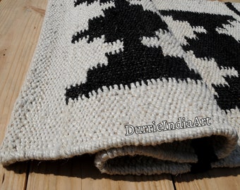 2x5, 2x6, 2x10, 2x20 Ft Striped Handmade Tufted Hemp Area Rug Hemp Jute Runner Rug Handloomed Rug, Large Size Hemp Runner