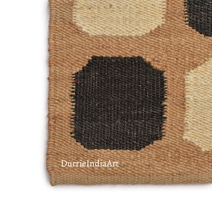 Hemp Jute Rug - Natural Jute Hemp, Jute Bedside Rug, Jute Area Runner, Traditional, Natural Rug, Handwoven Hemp Rug Dhurrie Hand Braided Rug
