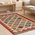 6x9 Ft Vintage Wool Turkish Kilim Rug Bohemian Carpet Jute Kilim Boho Rug Eco Friendly Living Room Rug, Kilim Dhurrie Rug, Indian Kilim Rug