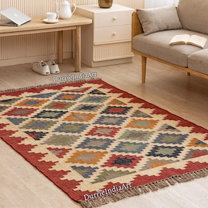 IKEA キリム　ラグ　マット　約175センチx120センチ Kilim ikea - Etsy 日本