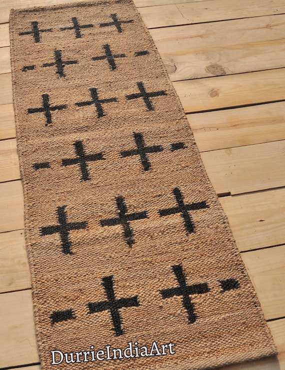 Hand Woven Jute Area Rug, Hemp Jute Rug, Beautiful Hemp Rug For Home and Living Interior, Kitchen Decor Hemp Rug, Modern Panja Dhurrie