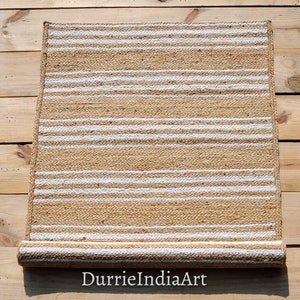 Area Rug 8x10, Jute Rug, Natural Fiber, Jute Runner, Braided Jute Rug, Handmade Jute Rug, Natural Fiber Rug, Boho Jute Rug, Jute Floor Mat