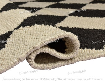 Handwoven Hemp Rug Dhurrie, Natural Jute Hemp Hand Braided Rug, Hemp Jute Rug, Jute Bed Side Rug, Jute Area Runner, Traditional, Natural