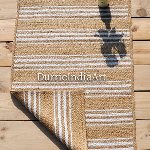 Area Rug 8x10, Jute Rug, Natural Fiber, Jute Runner, Braided Jute Rug, Handmade Jute Rug, Natural Fiber Rug, Boho Jute Rug, Jute Floor Mat