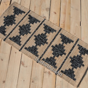Handmade Rug-Natural Jute Runner Rug Hallway Rug Stair Rug Custom Size Rug Kitchen Rug Handwoven Rug Vintage Rug Bohemian Rug Area Hemp Rug