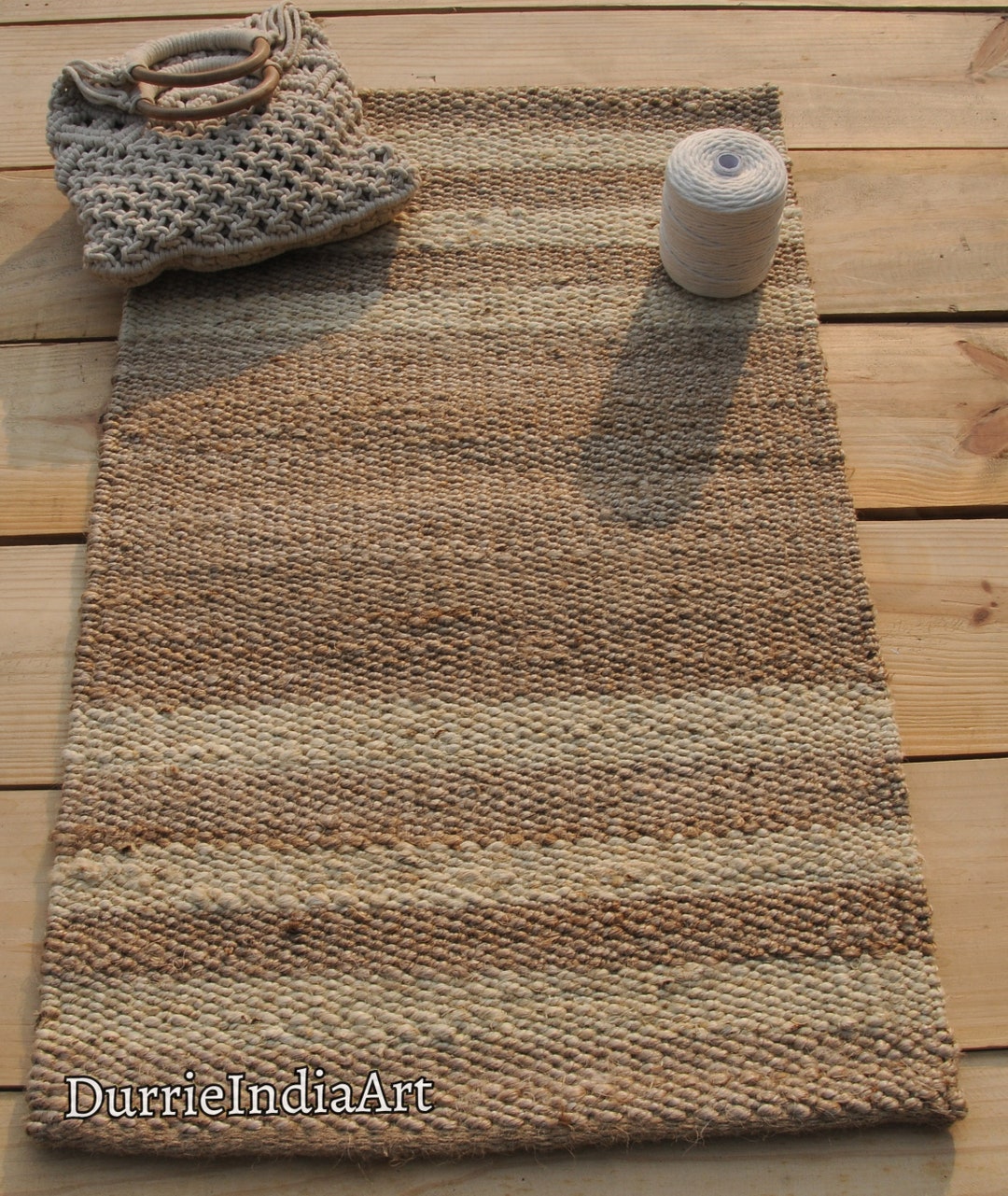 Natural Jute Hemp Rug, Custom Size Jute Hemp Runner, Hemp for Stair ...