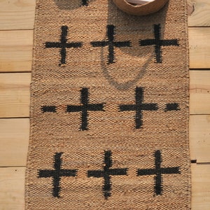2x20 Natural Hemp Jute Runner Boho Home Décor Entryway Jute Runner, Stair Runner Rug Jute Hemp Rug Custom Size Large Floor Area Jute Runner