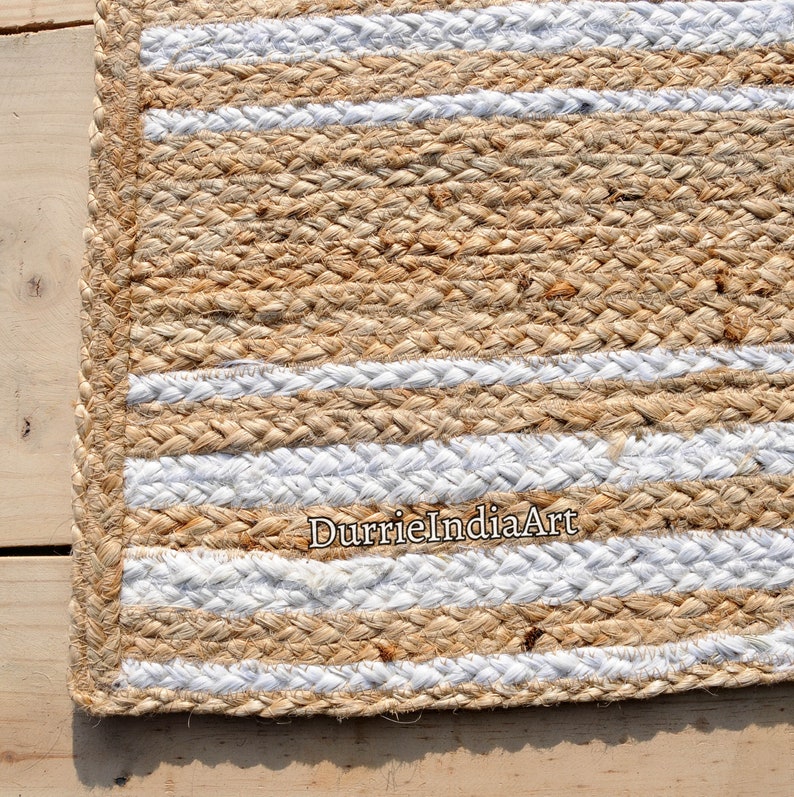 Area Rug 8x10, Jute Rug, Natural Fiber, Jute Runner, Braided Jute Rug, Handmade Jute Rug, Natural Fiber Rug, Boho Jute Rug, Jute Floor Mat