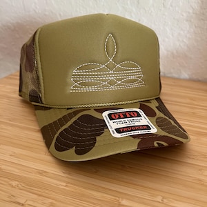 Boot Stitch Embroidered Foam Trucker Hat