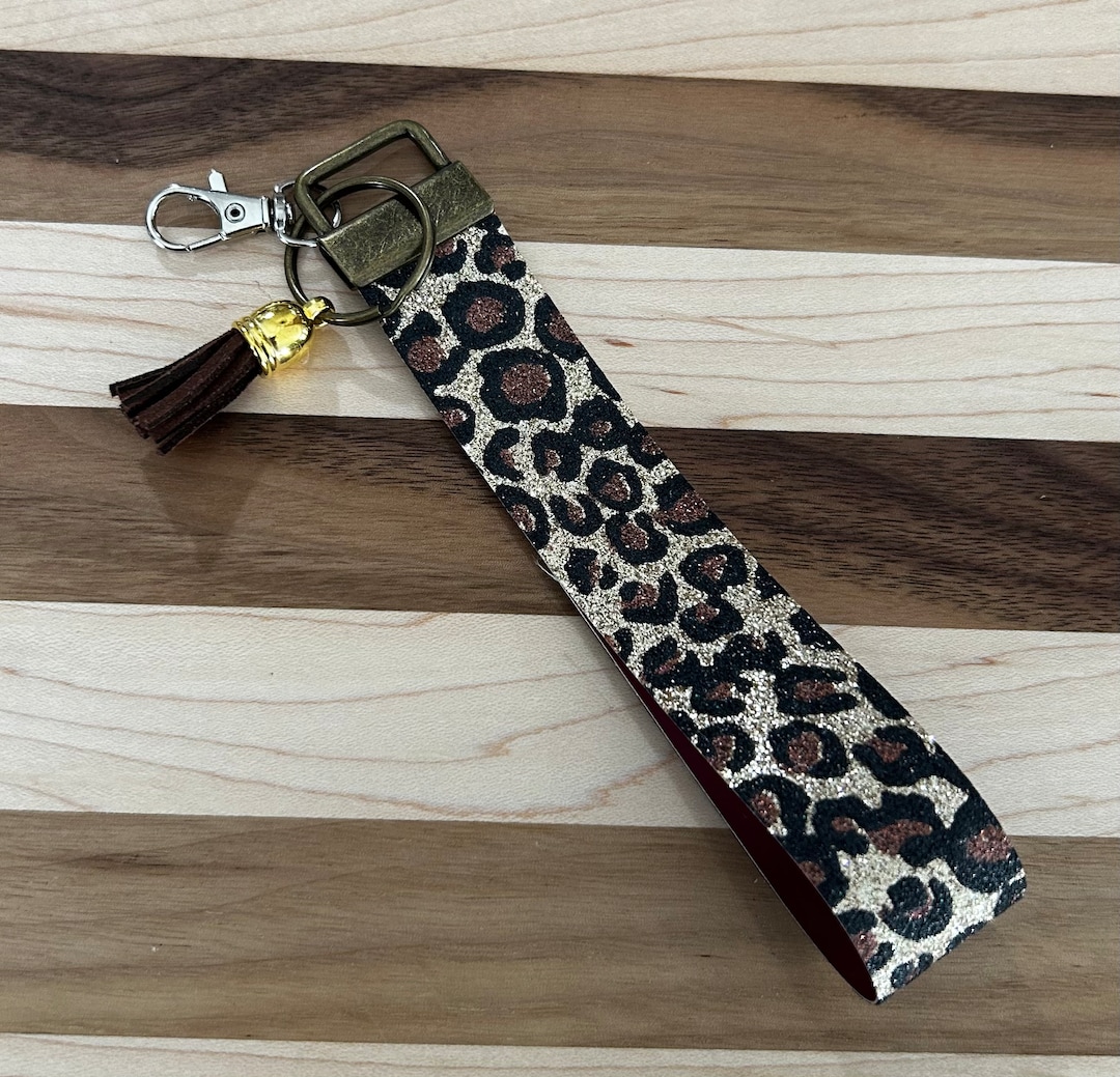 Stylish Faux Leather Wristlet Keychains - Etsy