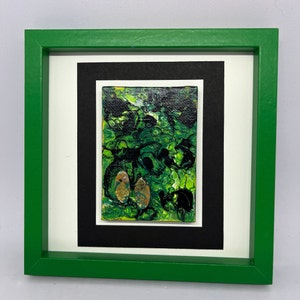 Green Drop Assemblage/Collage