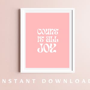 Count it all joy digital download - James 1:2 Digitaldruck - Aesthetic Christian Poster - minimalistischer christlicher Wanddruck - christliche Kunst