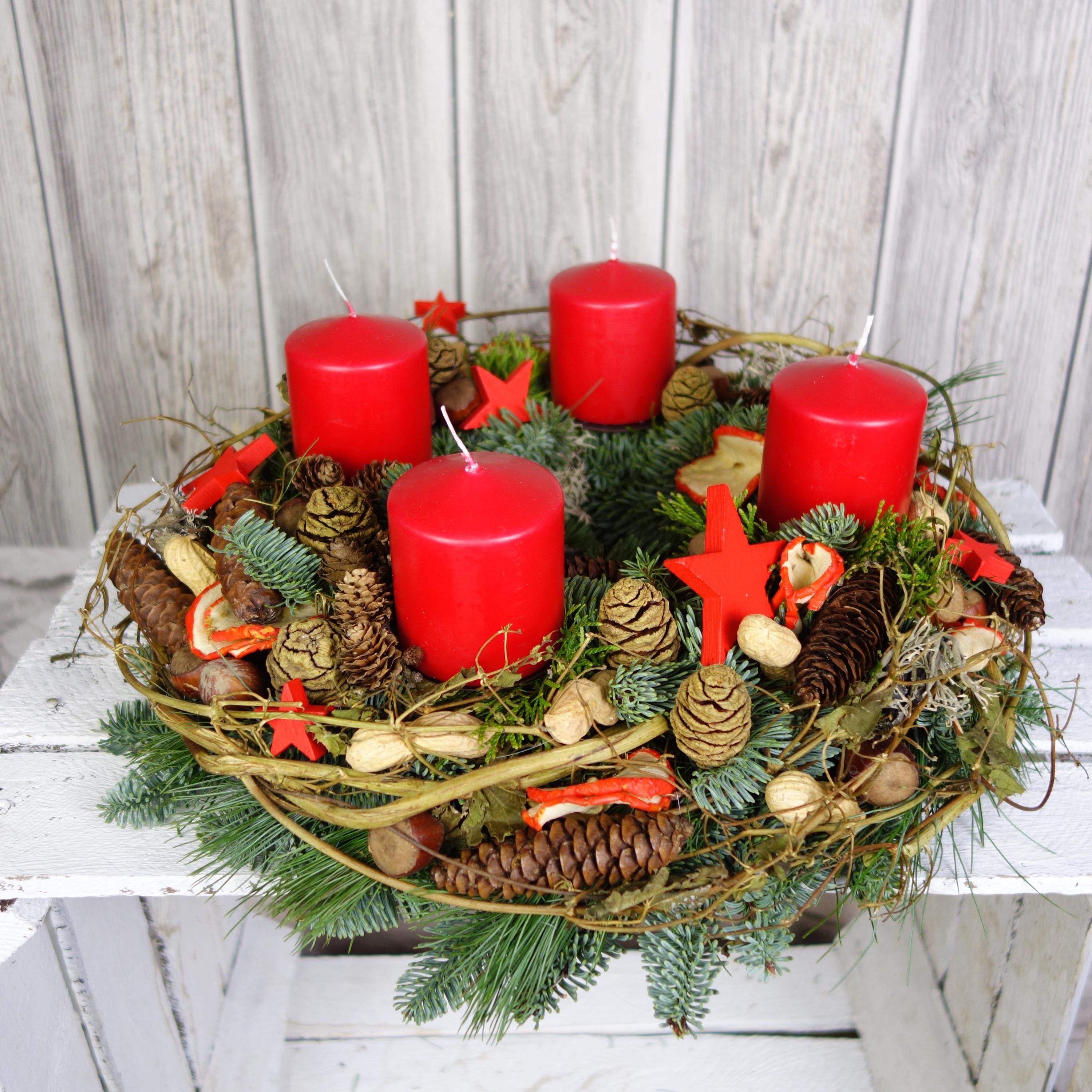 Weihnachtskranz tür