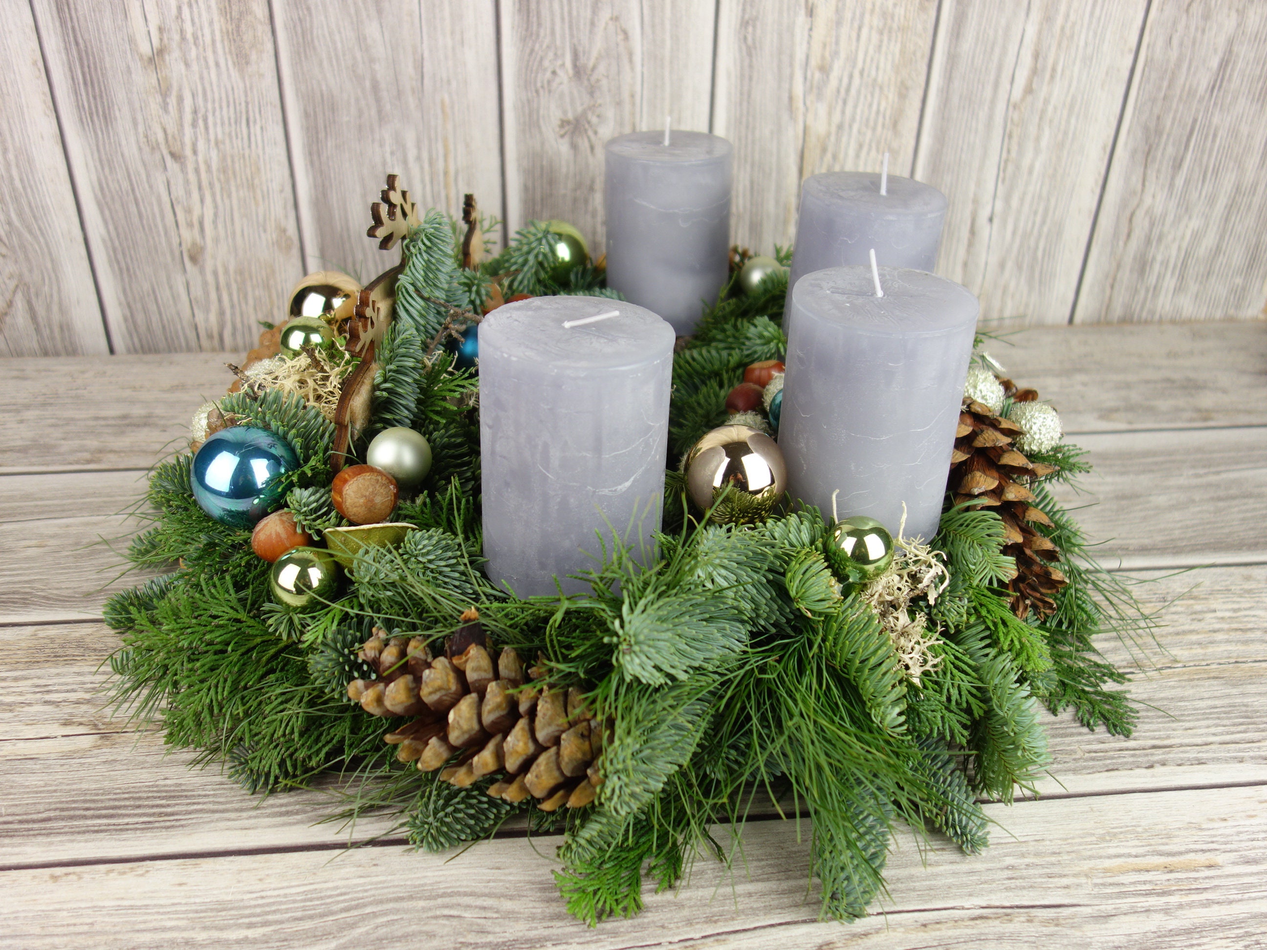 Adventskranz modern Adventskränze Kerzenkranz Weihnachtskränze Etsy.de