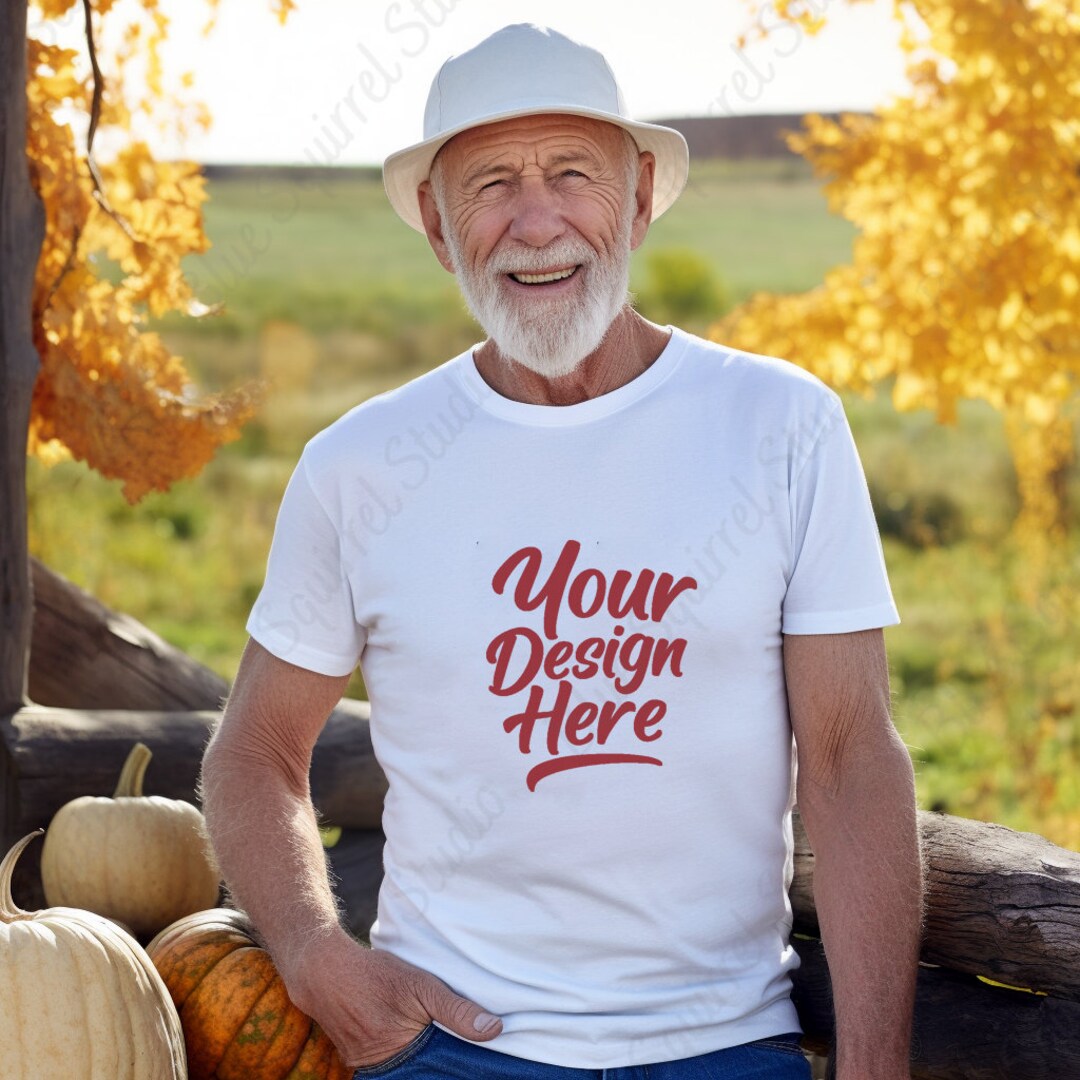 Halloween Old Man Tshirt Mockup Grandfather Fall Bella Canvas Etsy
