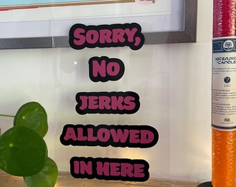 Entschuldigung, hier sind keine Löcher erlaubt / Maximalistische Kunst / Neon Kunst