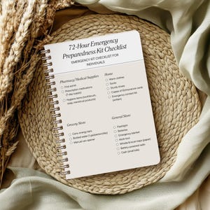 Emergency Kit Checklist Printable, 72 Hour Prepper PDF for Adults, Bug Out Bag List - Solo Traveler & Apartment Survival Guide, EU Compliant